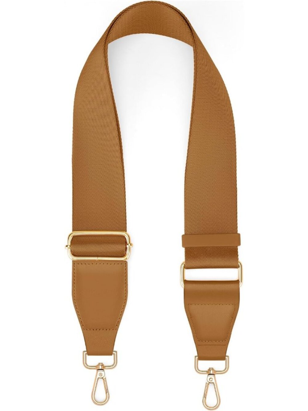 Adjustable Crossbody Bag Straps Replacement, 2" Leather End Shoulder Purse Strap